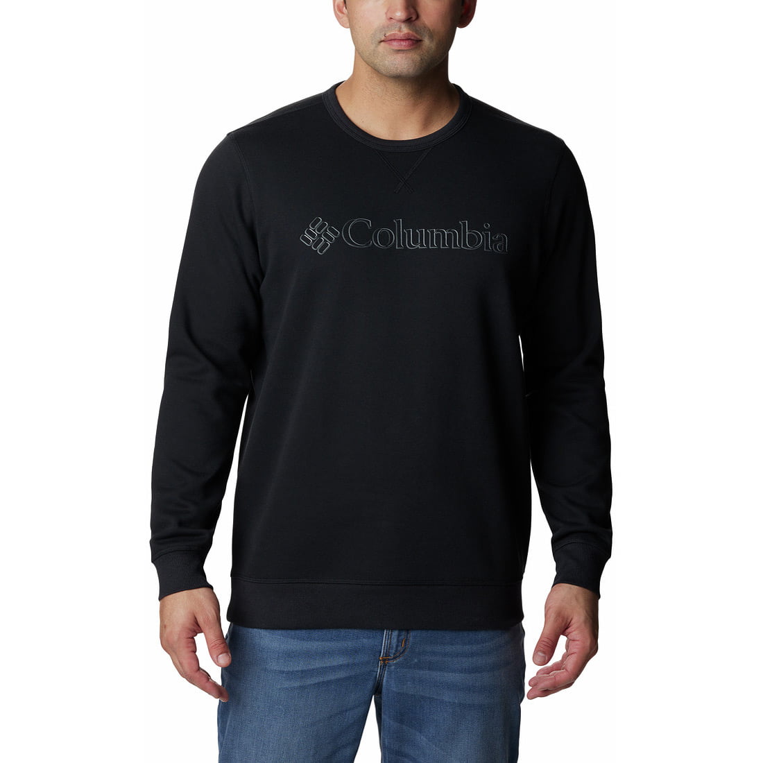 סווטשירט לגברים - M Columbia Logo Crew - Columbia