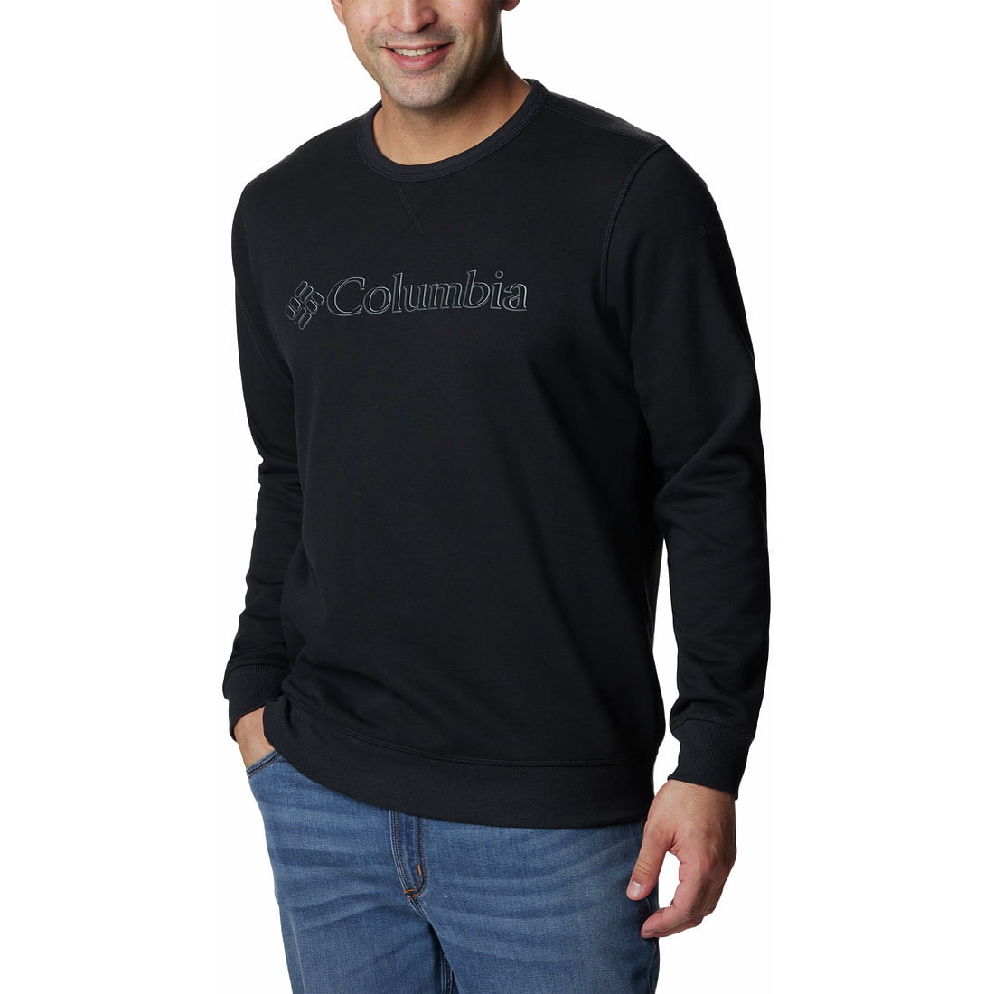 סווטשירט לגברים - M Columbia Logo Crew - Columbia