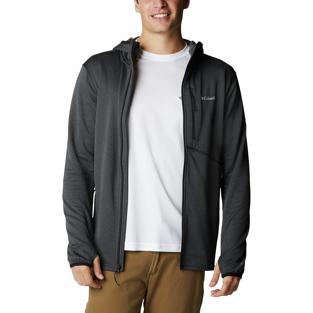 חולצת מיקרו-פליס לגברים Park View Fleece Full Zip Hoodie