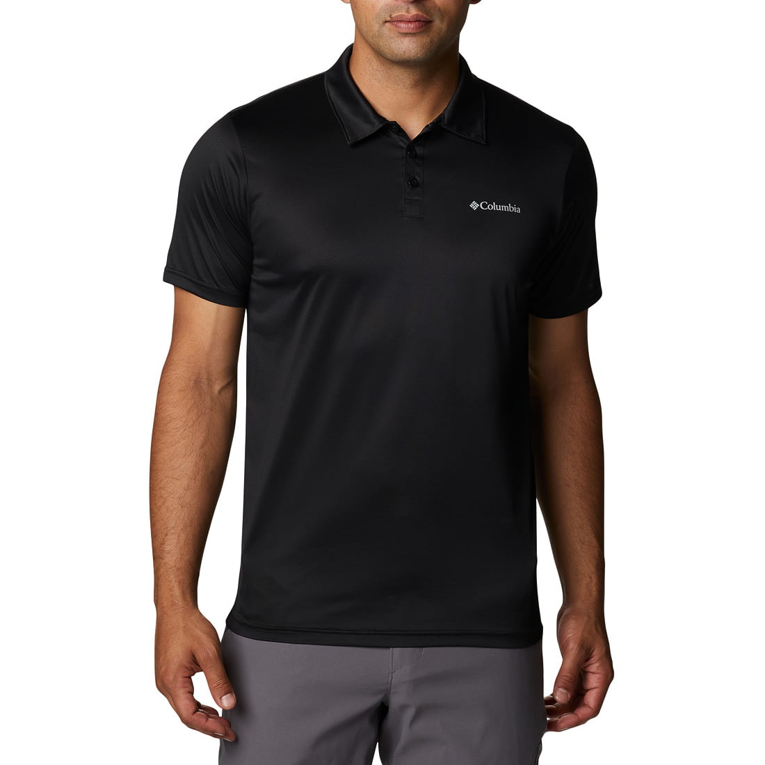 חולצת פולו לגברים Columbia Hike Polo Black
