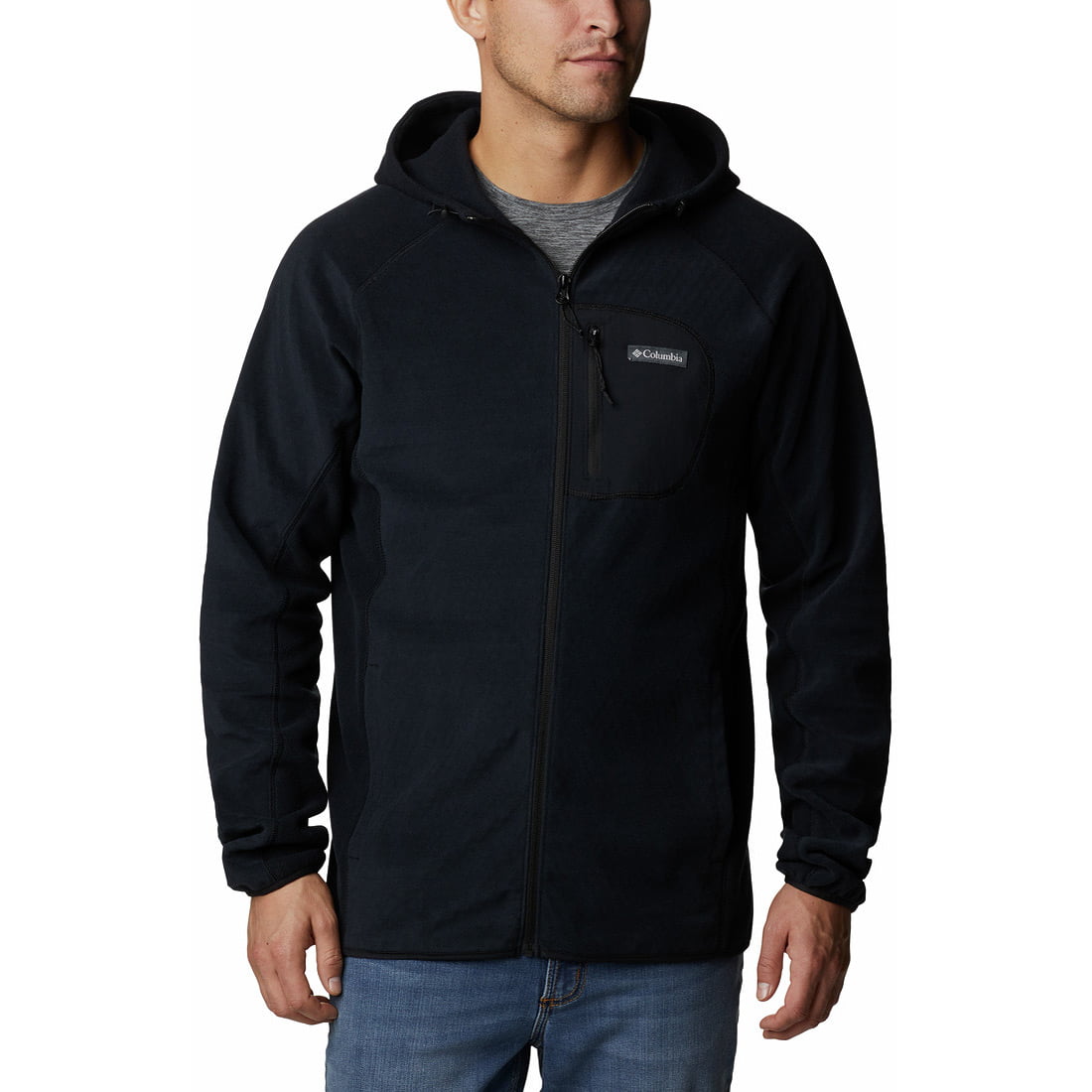 מעיל פליס לגברים M Outdoor Tracks Hood F/Z