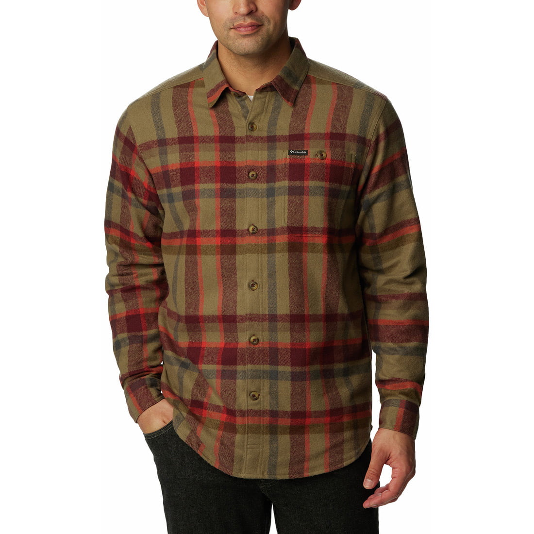 חולצת פלנל לגברים Pitchstone Heavyweight Flannel