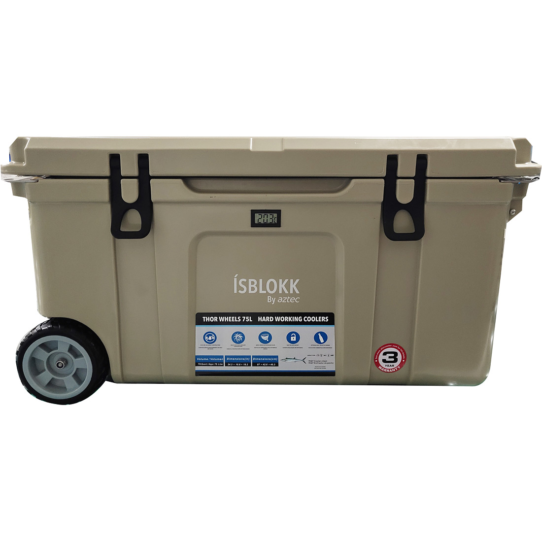 צידנית מקצועית עם גלגלים Thor Wheels 75L