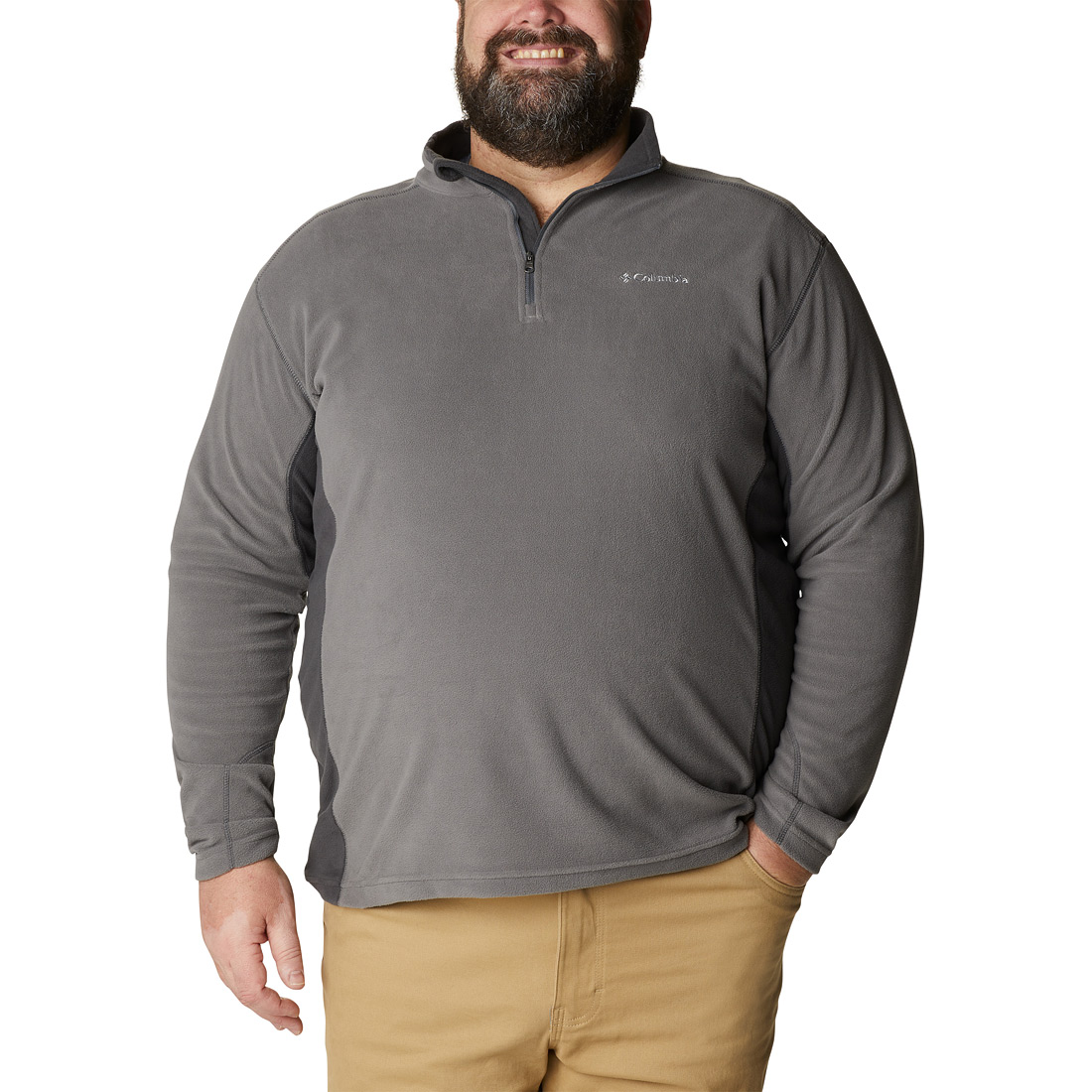 מעיל פליס לגברים במידות גדולות Klamath Range Half Zip II