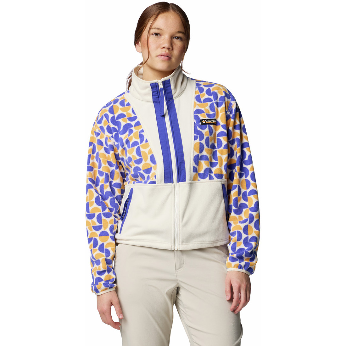 מעיל פליס לנשים Backbowl II Print Full Zip