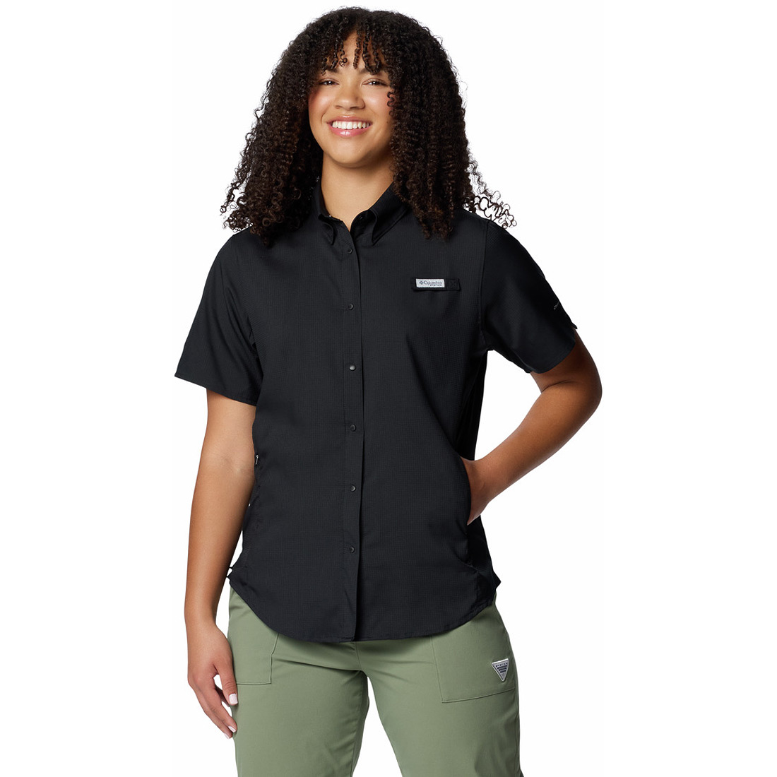 חולצה מכופתרת קצרה לנשים W Tamiami II S/S