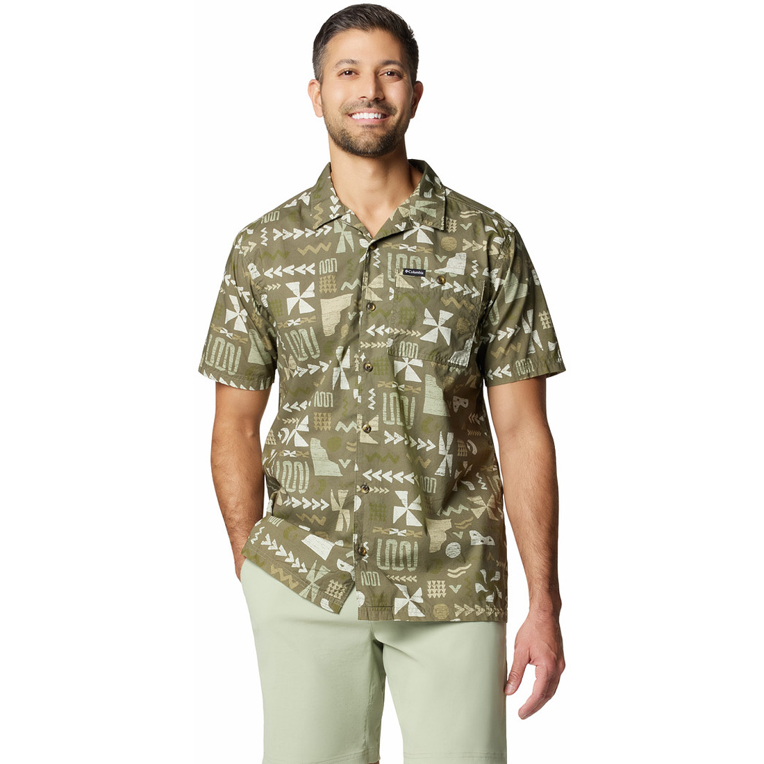 חולצה מכופתרת קצרה לגברים Pine Canyon S/S