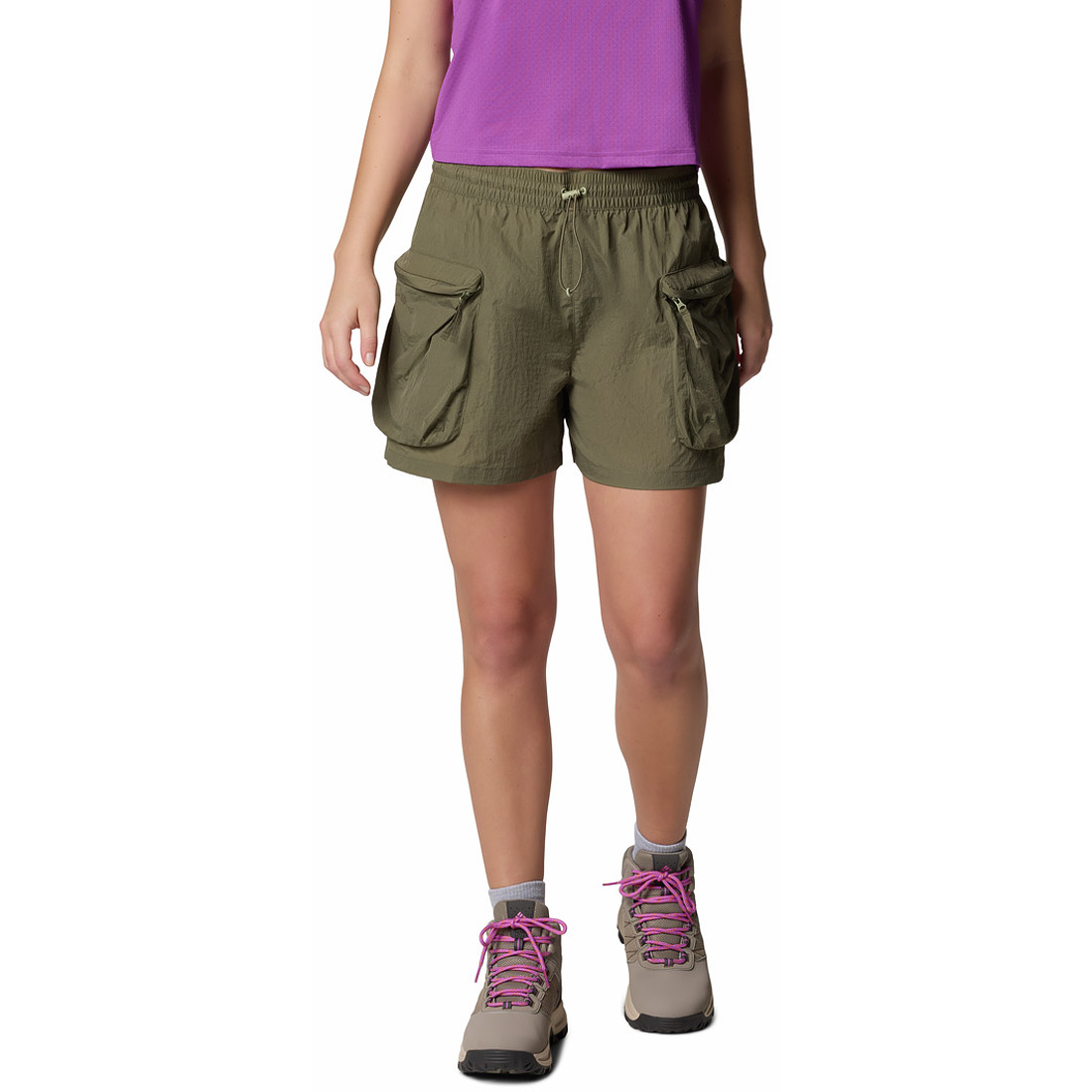 מכנסי קרגו טכניים קצרים לנשים Elevated View Cargo Short
