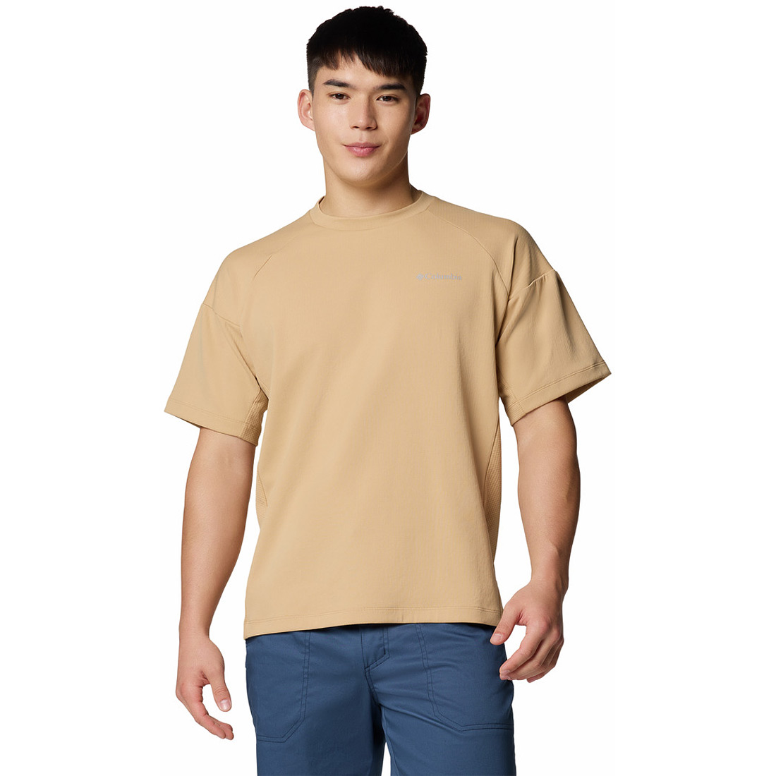 חולצת ספורט קצרה לגברים GRANITE POINT KNIT SHORT SLEEVE CREW