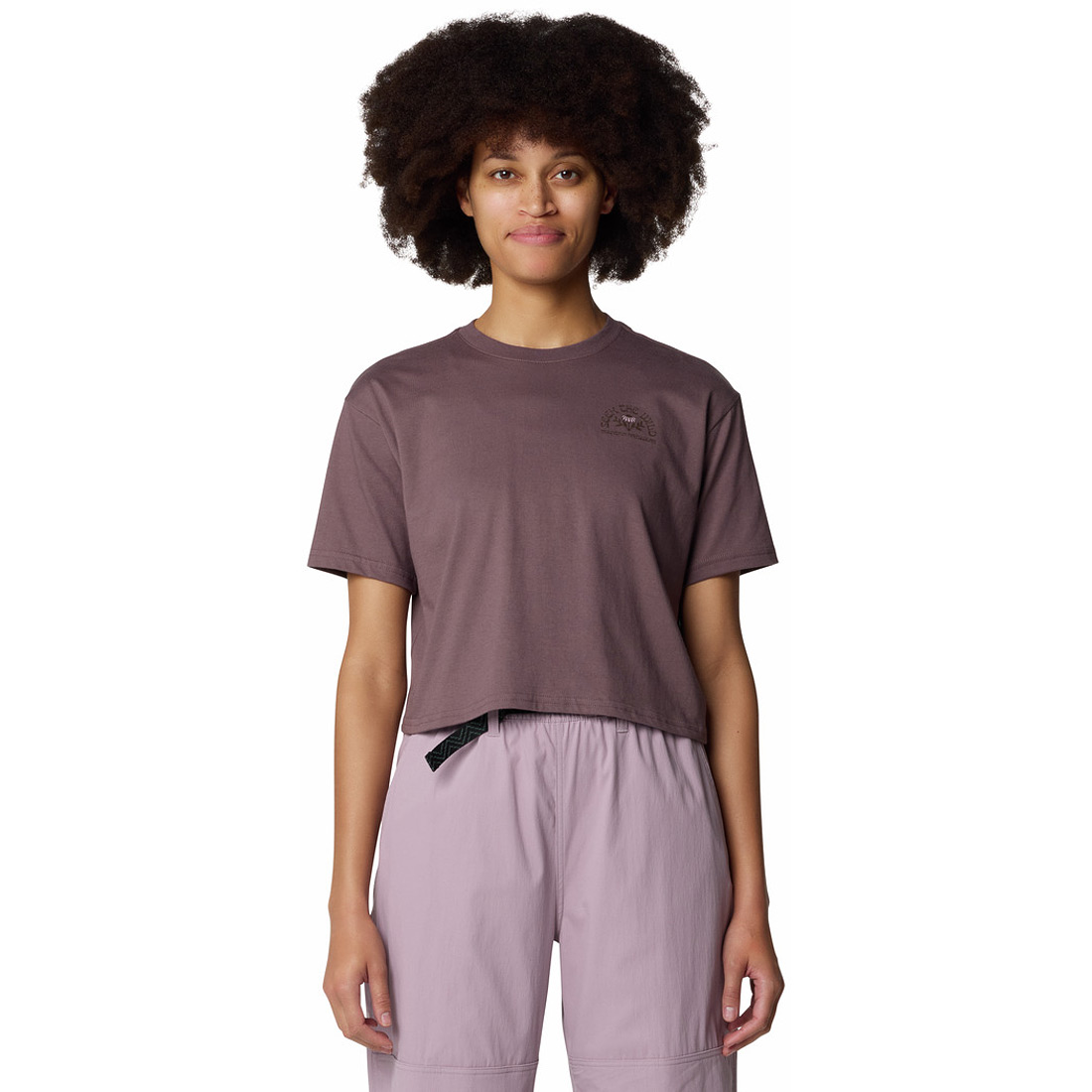 טי שירט לנשים Seek Floral Boxy Crop S/S