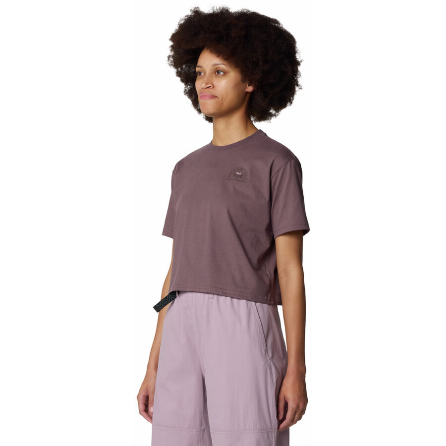 SEEK FLORAL BOXY CROP S/S