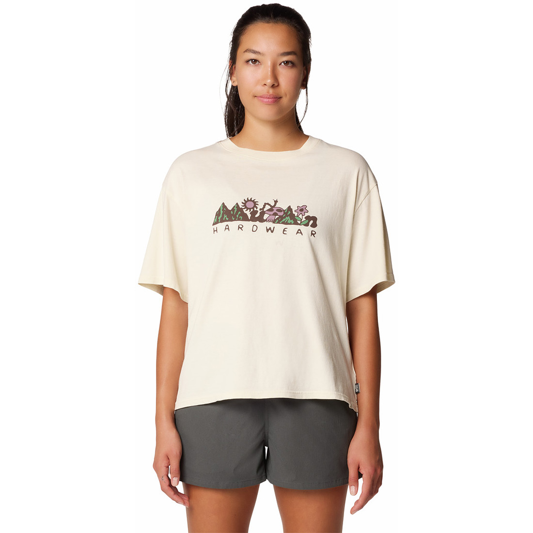 טי שירט לנשים MHW Sun Stash Collab Crop S/S