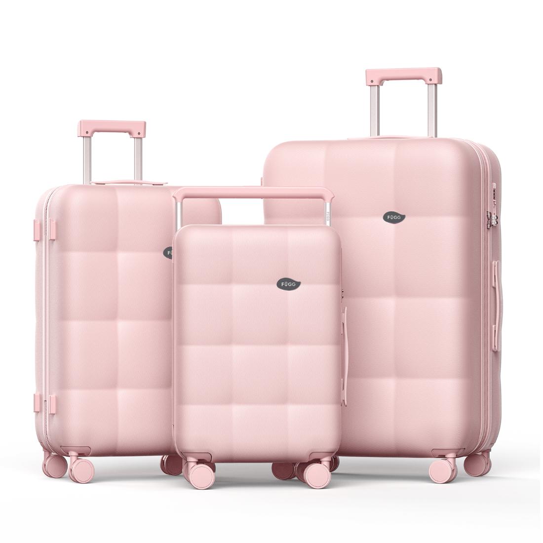 סט 3 מזוודות טרולי Marshmallow Set Pink