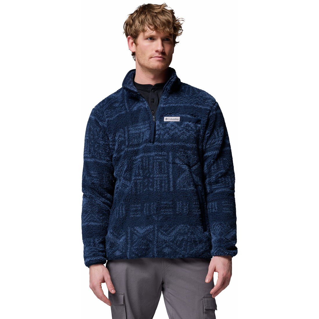 מיקרופליס לגברים Rugged Ridge High Pile Half Zip