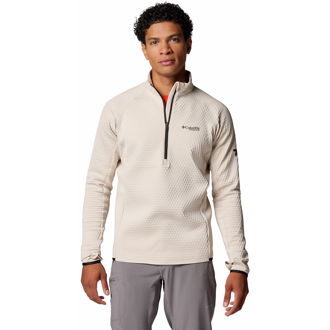 מיקרופליס לגברים Crystal Leaf Omni-Heat Helix Half Zip