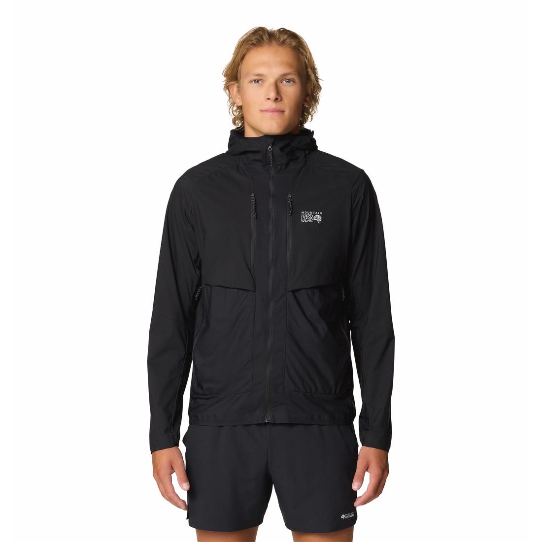 מעיל גשם לגברים Kor Airshell Hybrid Hooded