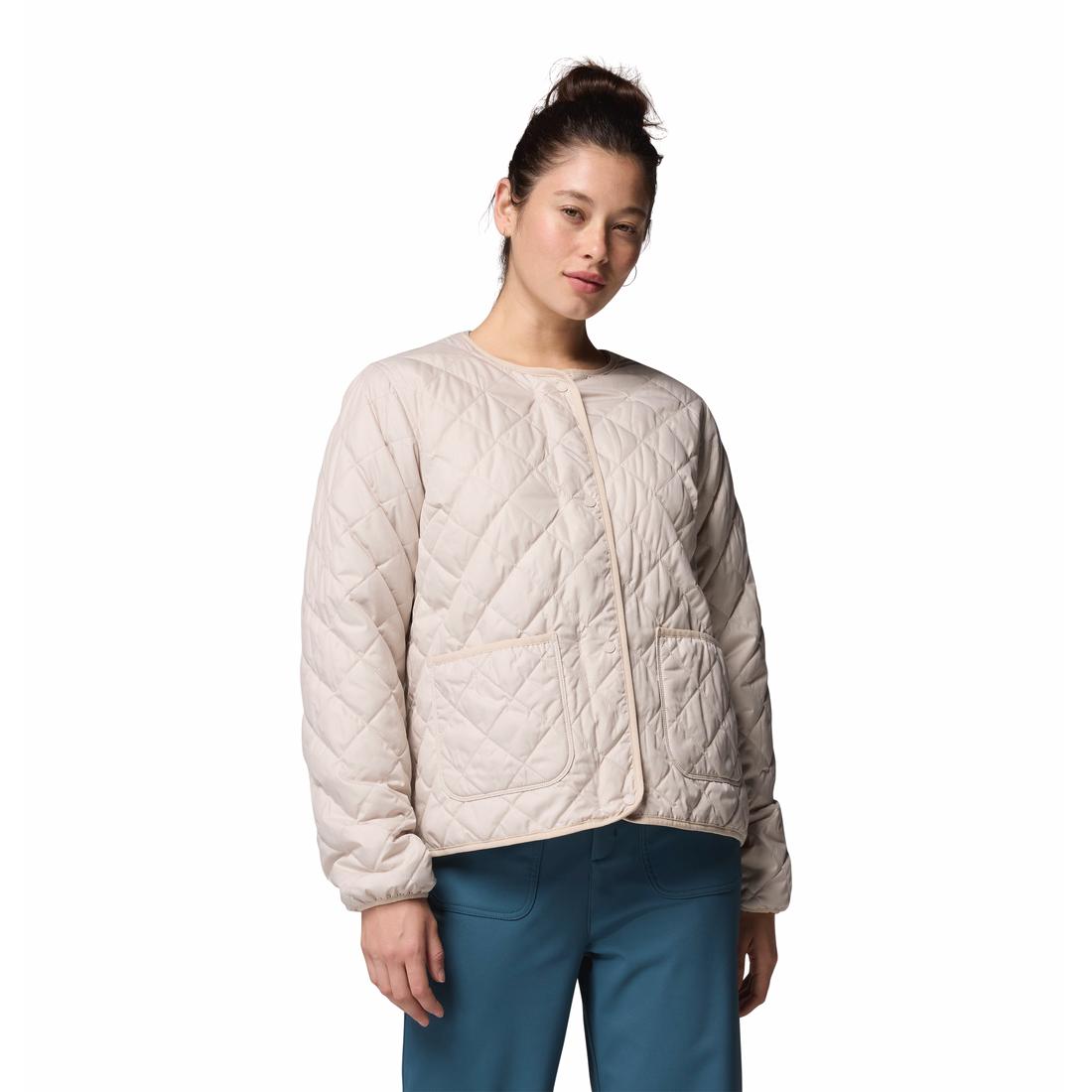ג'קט פליס לנשים Copper Crest Collarless Jacket