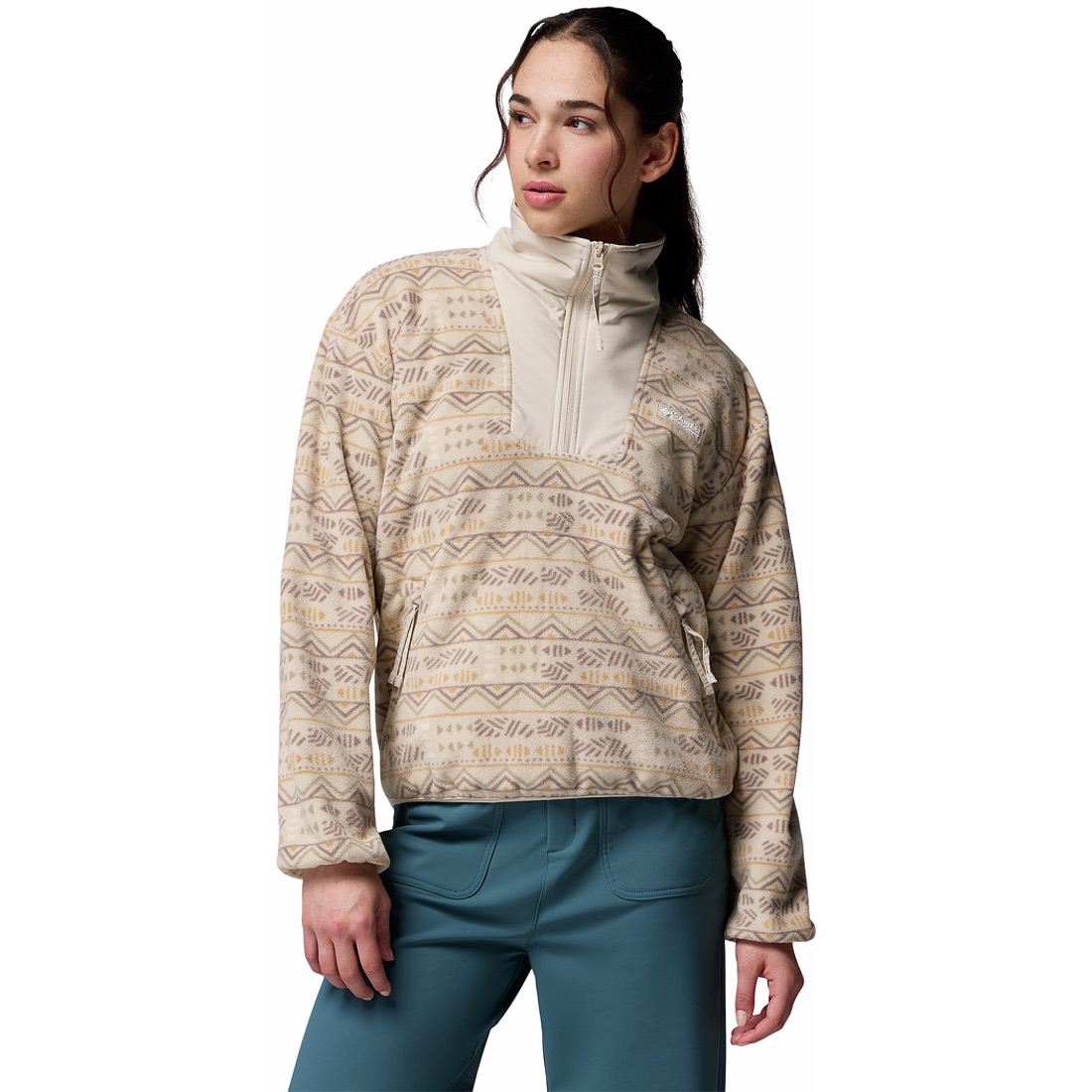 ג'קט פליס לנשים Sequoia Grove Printed Half Zip
