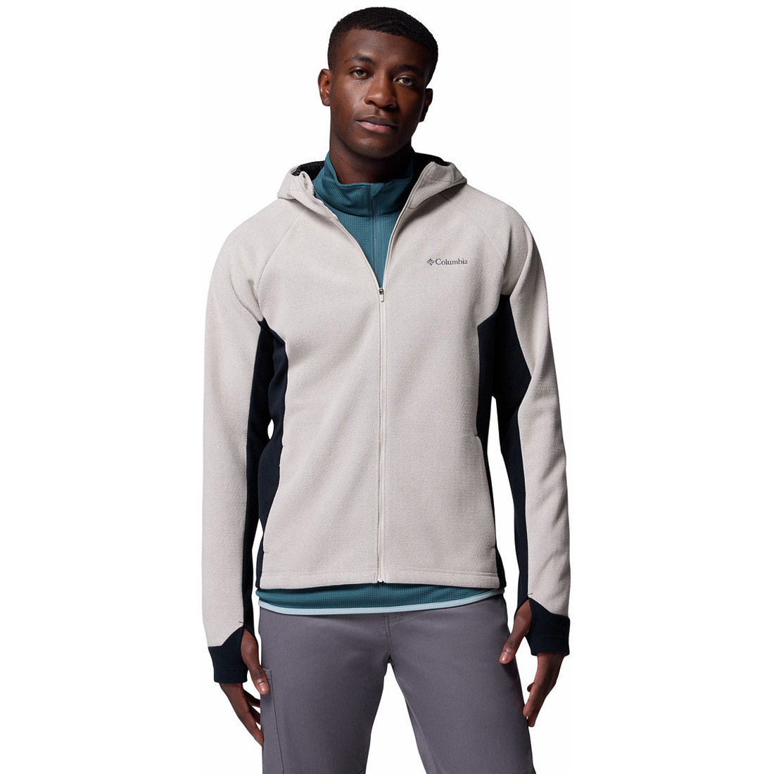 ג'קט ארוך עם כובע מובנה לגברים Arctic Peak Hooded Full Zip