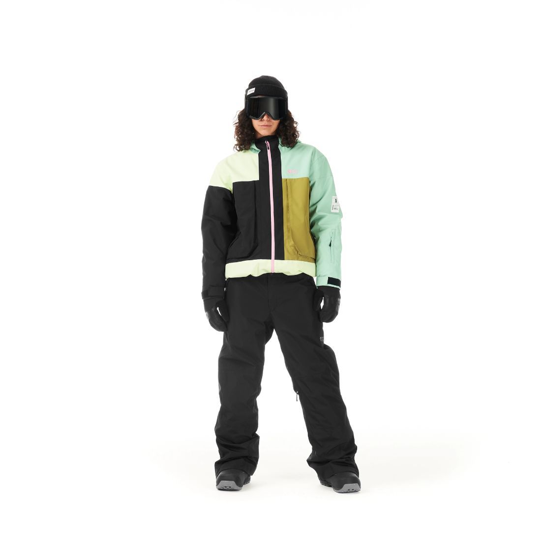 מעיל סקי לנשים Citrik W Patchwork Jkt