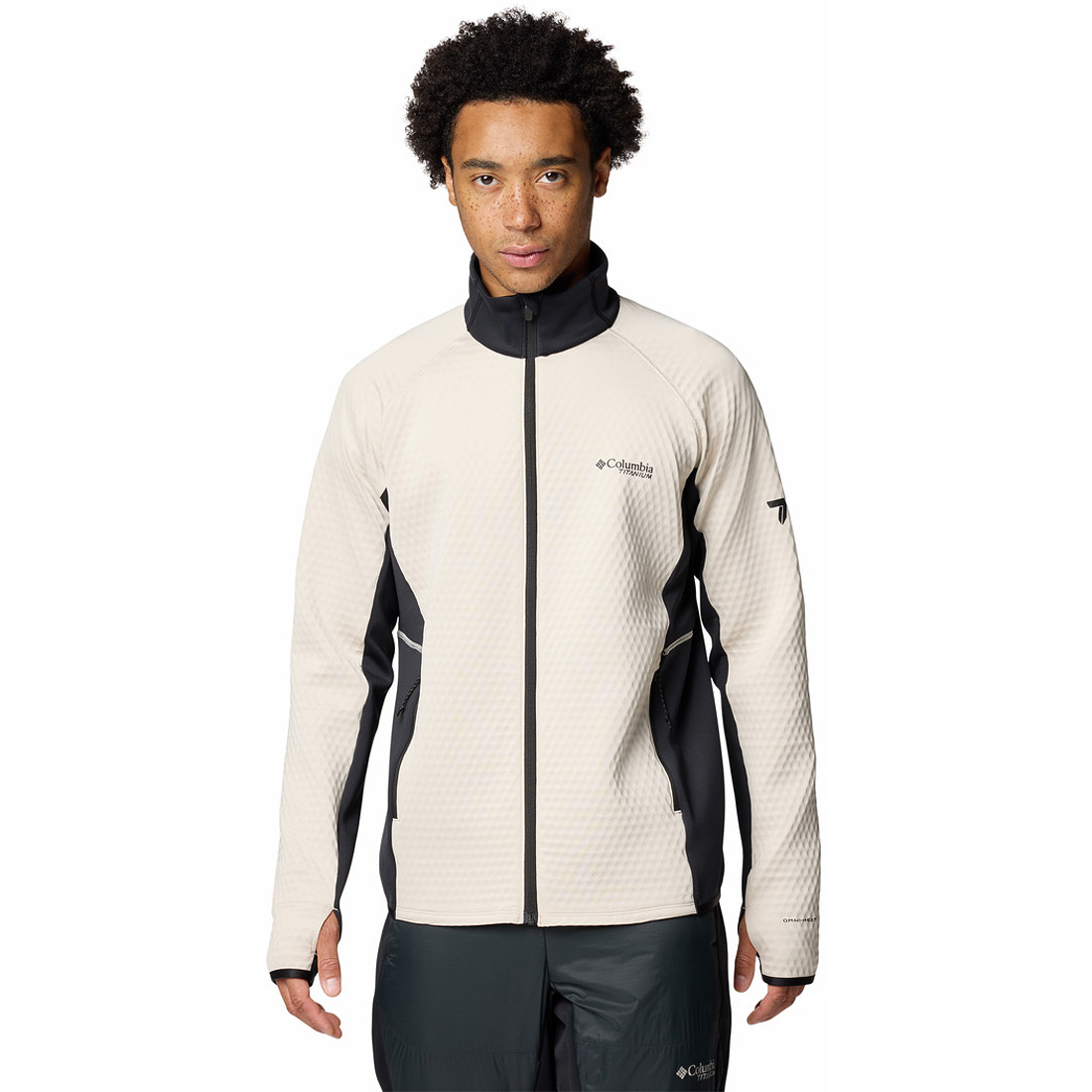 מעיל פליס לגברים Crystal Leaf Omni-Heat Helix Full Zip