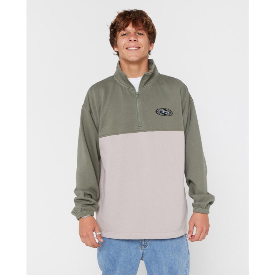 HERITAGE OVAL 1/4 ZIP CREW