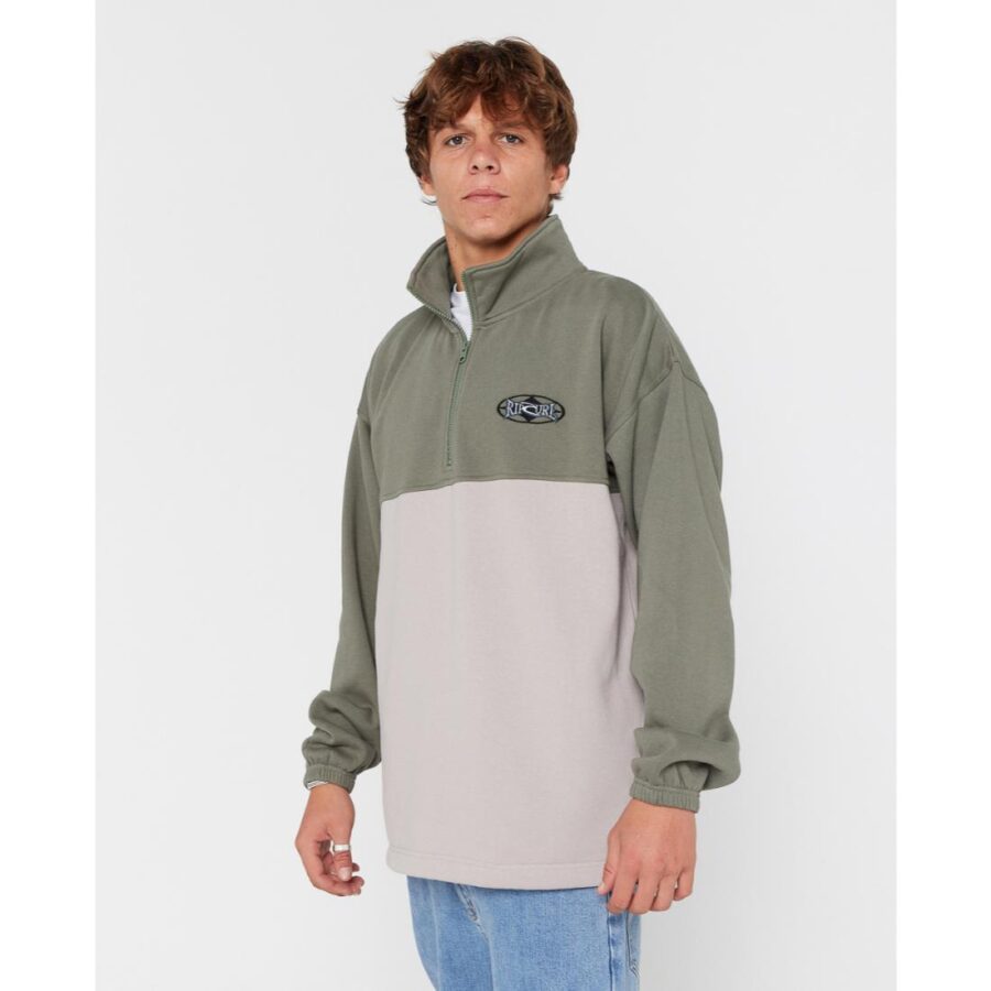 HERITAGE OVAL 1/4 ZIP CREW