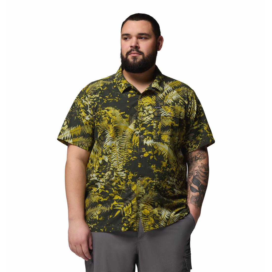 חולצה קצרה לגברים Tech Trail Utility Printed Woven S/S