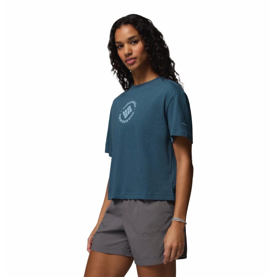 ROLLING BEND GRAPHIC RELAXED CROP SS