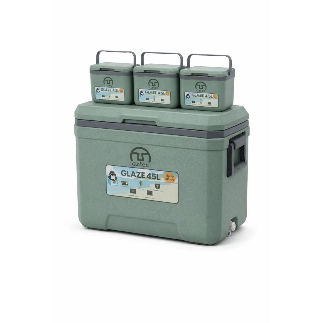 סט צידניות קשיחות Aztec Glaze 45L 4.5Lx3