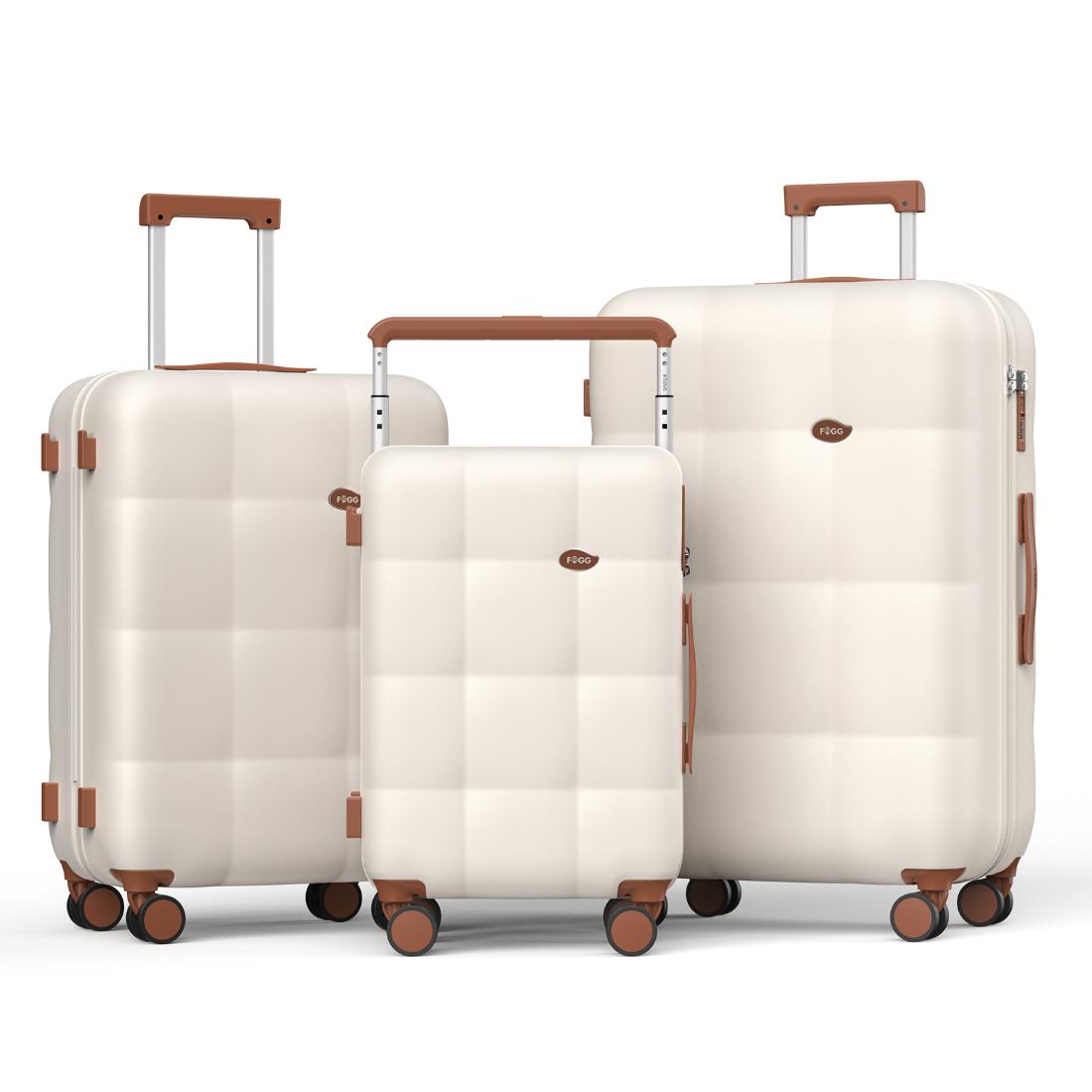 סט מזוודות קשיחות Marshmallow Set Cream/brown