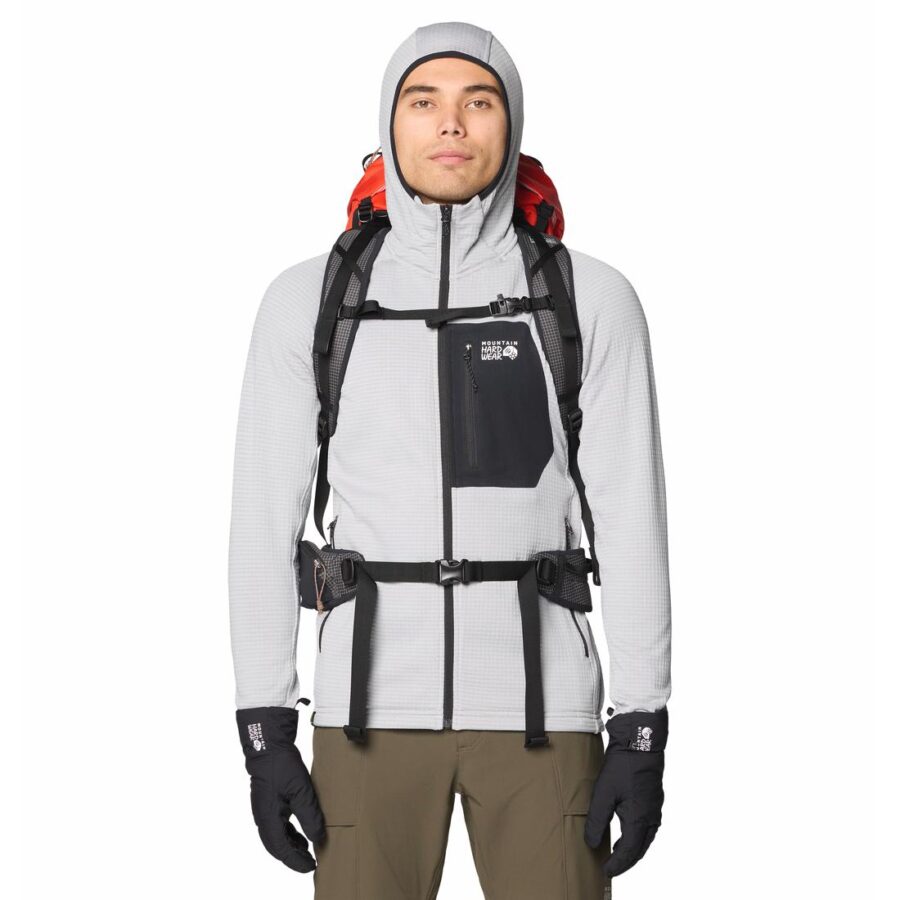 POLARTEC POWER GRID F/Z HOOD